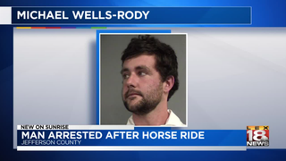 Guy Commandeers Horse, Tries To Get On The Track At The Breeders' Cup